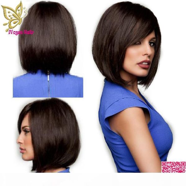 short bob full lace wigs with bangs virgin peruvian glueless lace front human hair wig silky straight natural black, Black;brown
short bob full lace wigs with bangs virgin peruvian glueless lace front human hair wig silky straight natural black, Black;brown