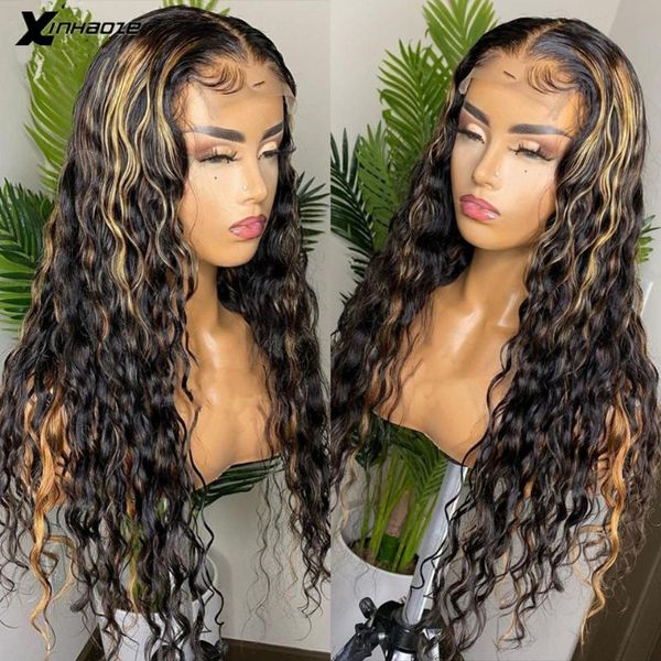 lace wigs 5x5 silk base pu wig highlight blonde brown brazilian remy water wave 180% like human scalp no short hair, Black;brown
lace wigs 5x5 silk base pu wig highlight blonde brown brazilian remy water wave 180% like human scalp no short hair, Black;brown