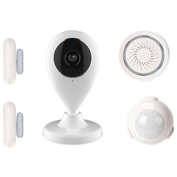 alarm systems tuya wifi smart video kits include an ip camera/a motion sensor/two contact sensors and a siren eu plug1
alarm systems tuya wifi smart video kits include an ip camera/a motion sensor/two contact sensors and a siren eu plug1