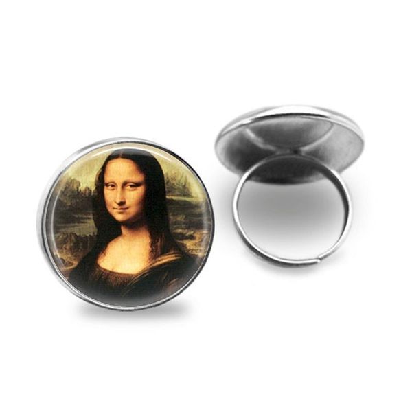 cluster rings mona lisa renaissance retro men glass cabochon art picture ring jewelry, Golden;silver
cluster rings mona lisa renaissance retro men glass cabochon art picture ring jewelry, Golden;silver