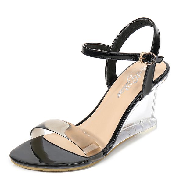 2021 female summer eight inches high crystal clear heels sandals wedge slides lady fetish luxury design chunky gold shoes 9mq7, Black
2021 female summer eight inches high crystal clear heels sandals wedge slides lady fetish luxury design chunky gold shoes 9mq7, Black