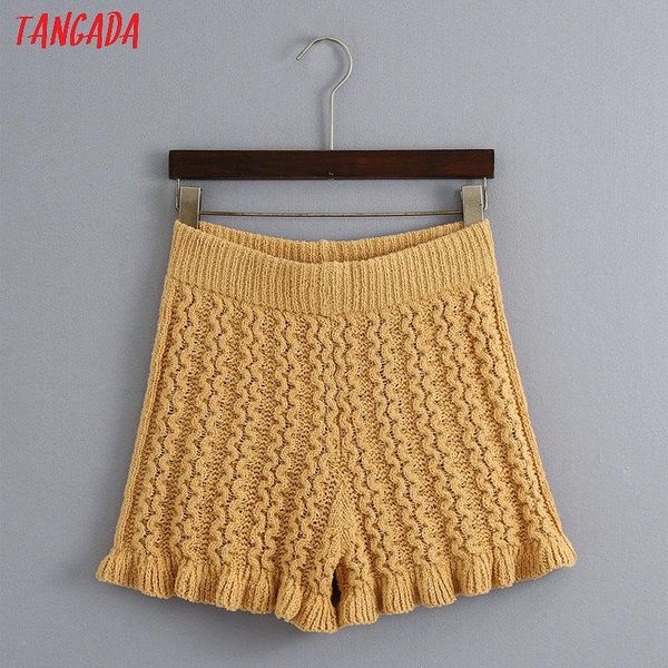 women's shorts tangada women solid twist knit strethy waist female retro casual pantalones 6z23, White;black
women's shorts tangada women solid twist knit strethy waist female retro casual pantalones 6z23, White;black