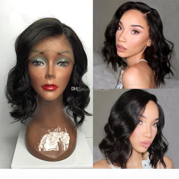 black women brazilian short bob human hair wigs lace front wigs natural wavy glueless full lace wigs with baby hair, Black;brown
black women brazilian short bob human hair wigs lace front wigs natural wavy glueless full lace wigs with baby hair, Black;brown