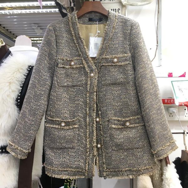 women's suits & blazers 20 autumn korean version of loose chic was thin woven tweed long-sleeved short jacket fashion all-match female, White;black
women's suits & blazers 20 autumn korean version of loose chic was thin woven tweed long-sleeved short jacket fashion all-match female, White;black