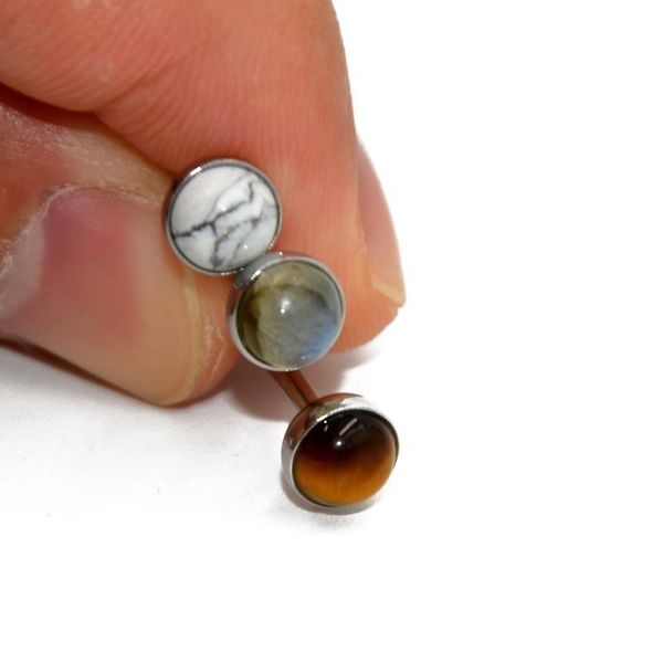 316l surgical steel labradorite tiger eye white line stone tongue barbell ring body piercing jewelry 14g q bbyrbl, Silver
316l surgical steel labradorite tiger eye white line stone tongue barbell ring body piercing jewelry 14g q bbyrbl, Silver