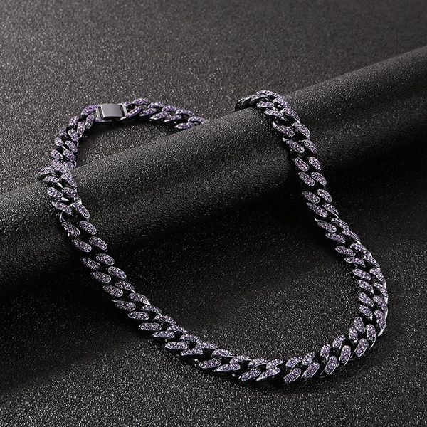 iced out 12mm purple miami cuban necklaces micro paved rhinestone crystal bling hip hop chain fashion jewelry gift, Silver
iced out 12mm purple miami cuban necklaces micro paved rhinestone crystal bling hip hop chain fashion jewelry gift, Silver