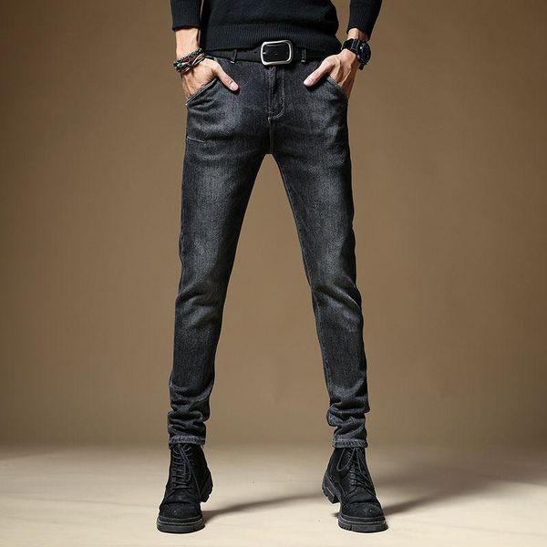 men's jeans 2021 stylish stretch men straight thin solid leisure trousers classic, Blue
men's jeans 2021 stylish stretch men straight thin solid leisure trousers classic, Blue