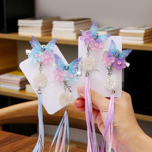 hair accessories children hanfu headdress antique ancient ornaments tassel butterfly girl super fairy hairpin clip, Slivery;white
hair accessories children hanfu headdress antique ancient ornaments tassel butterfly girl super fairy hairpin clip, Slivery;white
