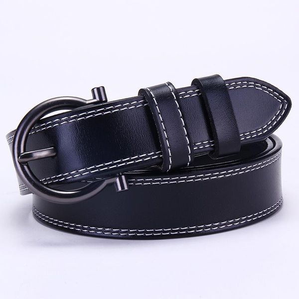 belts round buckle for female jeans wild genuine leather belt vintage luxury strap women fashion cowskin, Black;brown
belts round buckle for female jeans wild genuine leather belt vintage luxury strap women fashion cowskin, Black;brown