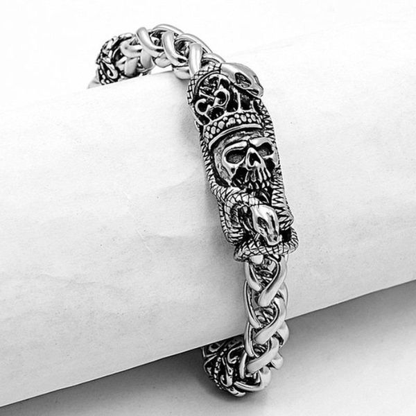 bangle punk skull chain bracelets for men snake animal bracelet gothic hip hop magnetic exaggerated1, Black
bangle punk skull chain bracelets for men snake animal bracelet gothic hip hop magnetic exaggerated1, Black