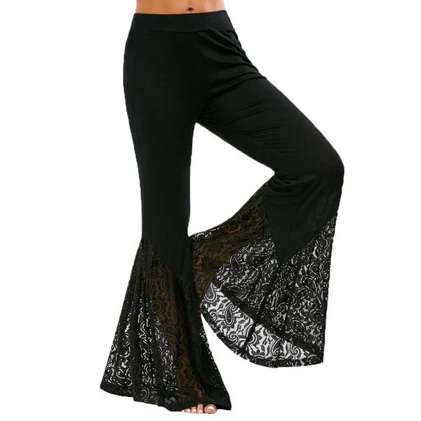 sleeper#401 2019 new fashion women casual full length lace wide leg split pants solid color daily drop shipping, Black;white
sleeper#401 2019 new fashion women casual full length lace wide leg split pants solid color daily drop shipping, Black;white