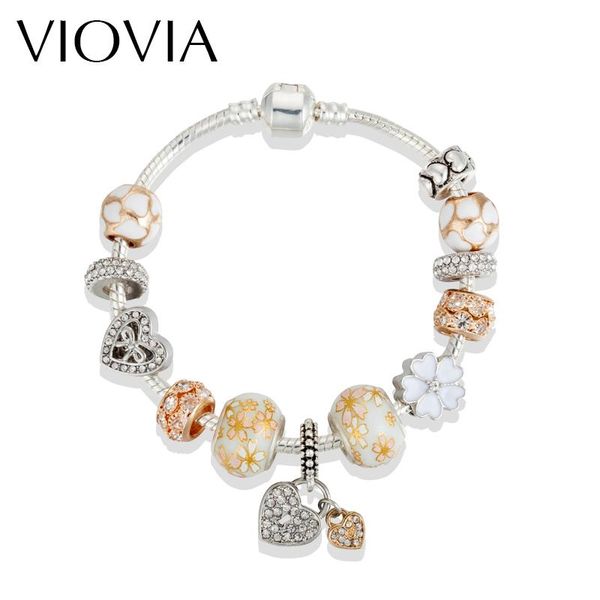 charm bracelets viovia heart bracelet locks flowers beads & bangle for jewelry making diy pulseras feminina b16172, Golden;silver
charm bracelets viovia heart bracelet locks flowers beads & bangle for jewelry making diy pulseras feminina b16172, Golden;silver