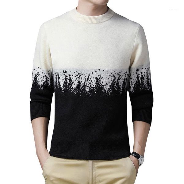 2020 new pullover men winter o-neck sweater striped knittwear mens casual slim fit pull sweaters men patchwork homme knitwear1, White;black
2020 new pullover men winter o-neck sweater striped knittwear mens casual slim fit pull sweaters men patchwork homme knitwear1, White;black