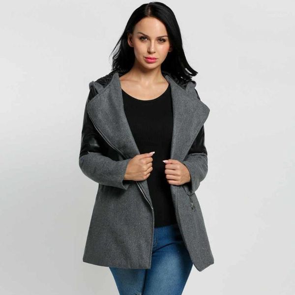 women fashion hooded lapel long sleeve fashion, casual casual patchwork zip-up winter outwear trenchcoat1, Tan;black
women fashion hooded lapel long sleeve fashion, casual casual patchwork zip-up winter outwear trenchcoat1, Tan;black