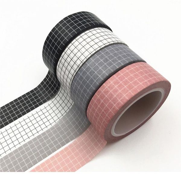 10m black and white grid washi tape japanese paper diy planner masking tape adhesive tapes stickers decorative statione wmtdtw, Black;brown 
10m black and white grid washi tape japanese paper diy planner masking tape adhesive tapes stickers decorative statione wmtdtw, Black;brown
