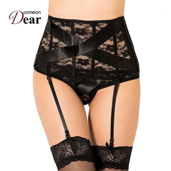 comeondear women garter belt plus size 5xl high waist slimming jartiyer buckle lace up suspender set lingerie pk50801, Black;white
comeondear women garter belt plus size 5xl high waist slimming jartiyer buckle lace up suspender set lingerie pk50801, Black;white