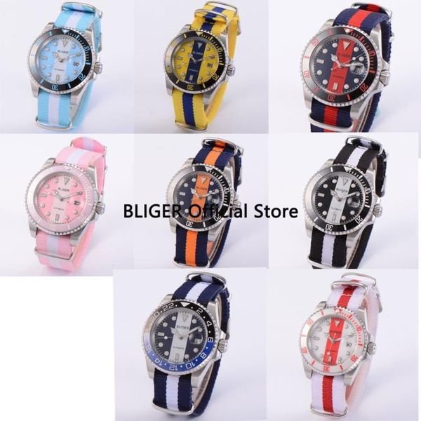 business bliger 40mm blue white dial sapphire crystal stainless steel case automatic movement men's watch1, Slivery;brown
business bliger 40mm blue white dial sapphire crystal stainless steel case automatic movement men's watch1, Slivery;brown
