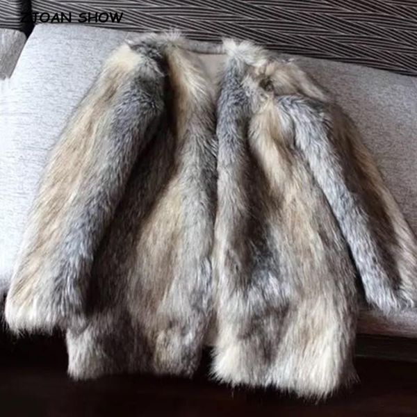 women's fur & faux winter hairy shaggy gray gradient tie dry striped coat vintage women long sleeve furry warm jacket loose outerwear, Black
women's fur & faux winter hairy shaggy gray gradient tie dry striped coat vintage women long sleeve furry warm jacket loose outerwear, Black