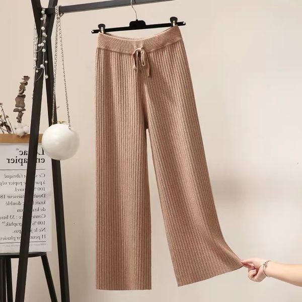 2021 women elastic waist drawstring trousers thick knitted harem autumn winter sport swear women's pants new bottoms 19d8, Black;white
2021 women elastic waist drawstring trousers thick knitted harem autumn winter sport swear women's pants new bottoms 19d8, Black;white