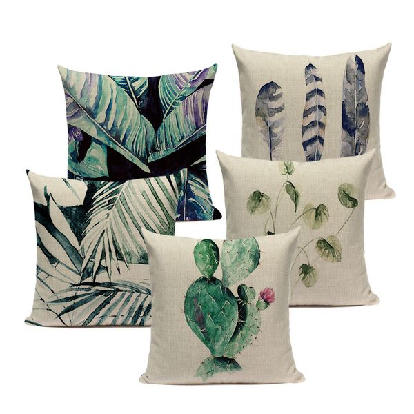 green leaves cushion covers tropical linen pillow case plants cactus square promotion home decor custom print throw pillow
green leaves cushion covers tropical linen pillow case plants cactus square promotion home decor custom print throw pillow