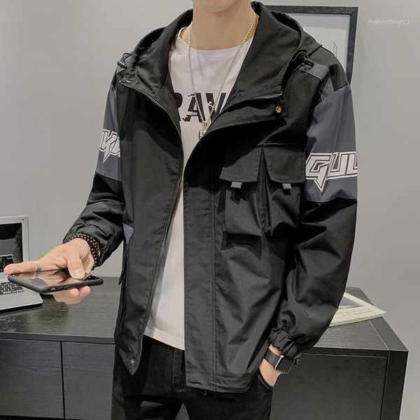men's jackets ropa para hombre multi pockets hooded windbreaker hip hop zip up track jacket coat streetwear hipster outwear erkek mont1, Black;brown
men's jackets ropa para hombre multi pockets hooded windbreaker hip hop zip up track jacket coat streetwear hipster outwear erkek mont1, Black;brown