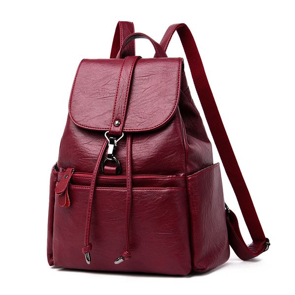women leather female backpacks double bag shoulder bags lady packsack new school c1139
women leather female backpacks double bag shoulder bags lady packsack new school c1139