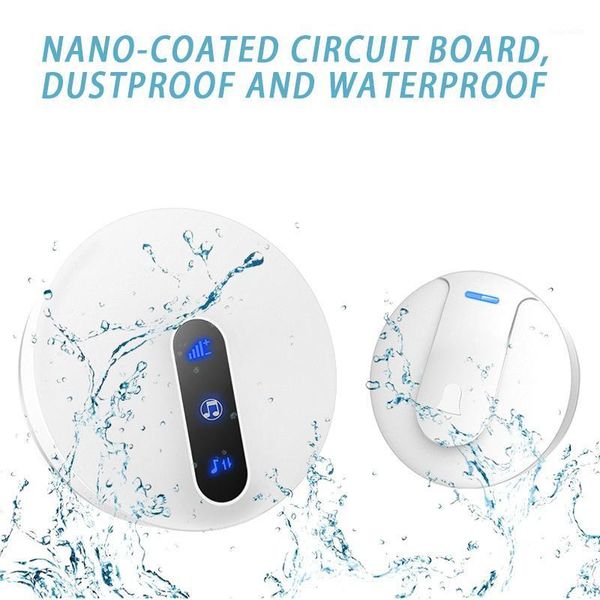wireless doorbell waterproof 120m long distance with led light volume adjustable for home sp991
wireless doorbell waterproof 120m long distance with led light volume adjustable for home sp991
