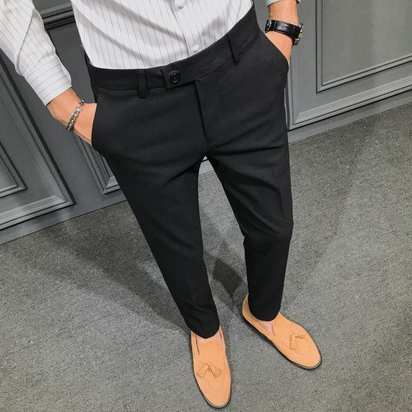 men's suits & blazers 2021 spring and autumn korean version of slim young men handsome trousers trend small pants business, White;black
men's suits & blazers 2021 spring and autumn korean version of slim young men handsome trousers trend small pants business, White;black