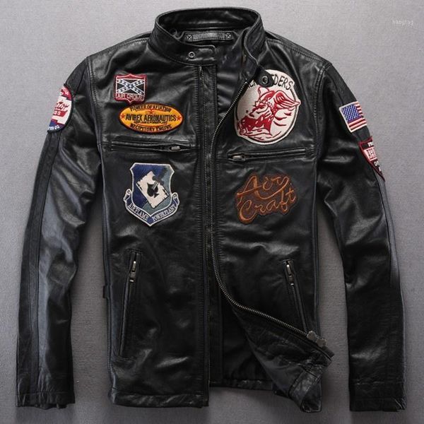 2020 чернокожие мужчины узор slim fit biker кожаная куртка большой размер xxxl подлинная овчина осенний мотоцикл кожаный парусник, Black
2020 чернокожие мужчины узор slim fit biker кожаная куртка большой размер xxxl подлинная овчина осенний мотоцикл кожаный парусник, Black