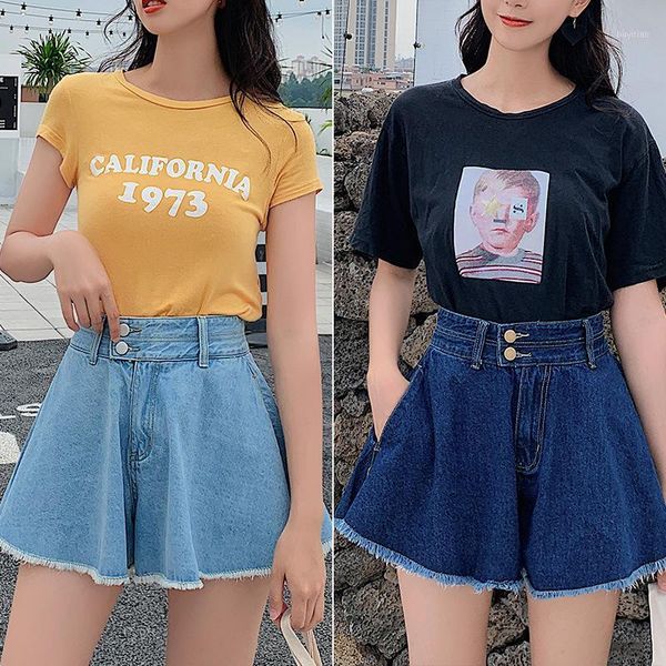 wide leg denim shorts women summer fashion streetwear loose high waist frayed ruffle shorts plus size1, Blue
wide leg denim shorts women summer fashion streetwear loose high waist frayed ruffle shorts plus size1, Blue