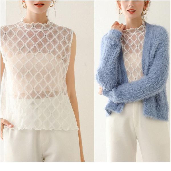 women ruffles turtleneck pullover false fake collar hollow out rhombus lace detachable half shirt sweater u qyldgi, Blue;red
women ruffles turtleneck pullover false fake collar hollow out rhombus lace detachable half shirt sweater u qyldgi, Blue;red