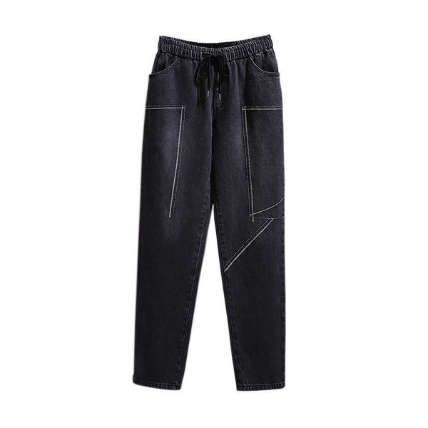 oversize black jeans women spring autumn denim harem pants elastic waist high waist loose casual trousers plus size 6xl kw456, Blue
oversize black jeans women spring autumn denim harem pants elastic waist high waist loose casual trousers plus size 6xl kw456, Blue