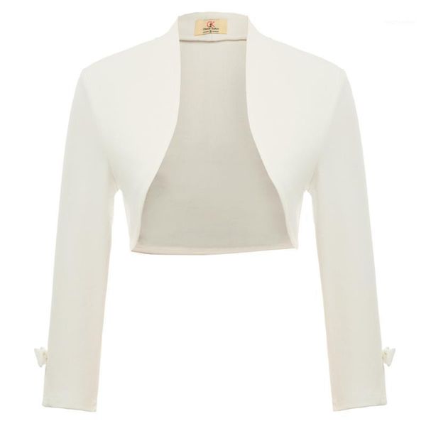 women jacket clothes 9/10 sleeve open front irregular hem shrug wedding party bolero cropped length coat new1, Black;brown
women jacket clothes 9/10 sleeve open front irregular hem shrug wedding party bolero cropped length coat new1, Black;brown