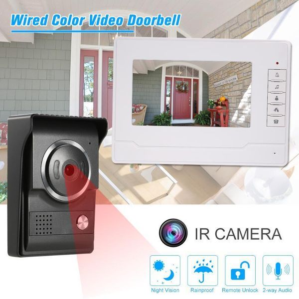 video door phones 7inch tft-lcd color screen phone with 1*indoor monitor+1*outdoor camera night vision waterproof unlock monitor1
video door phones 7inch tft-lcd color screen phone with 1*indoor monitor+1*outdoor camera night vision waterproof unlock monitor1