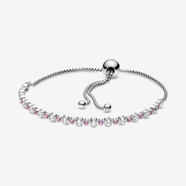 new arrival pink & clear sparkle slider bracelet 925-sterling-silver adjustable cubic zirconia bracelet for women luxury jewelry, Black
new arrival pink & clear sparkle slider bracelet 925-sterling-silver adjustable cubic zirconia bracelet for women luxury jewelry, Black