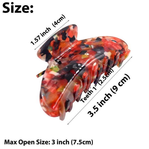 3pcs women's hair claw big banana clips tortoise barrettes celluloid french design barrettes large fashion accessories for women wmtklv, Slivery;white
3pcs women's hair claw big banana clips tortoise barrettes celluloid french design barrettes large fashion accessories for women wmtklv, Slivery;white