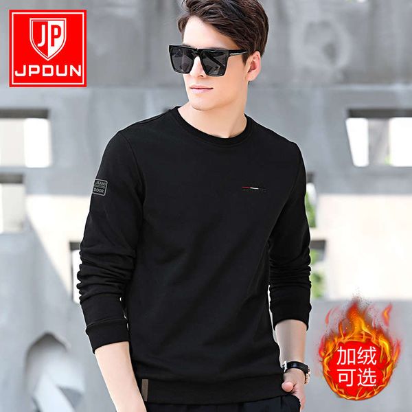 sleeve men's sweatshirt with long sleeves, Black