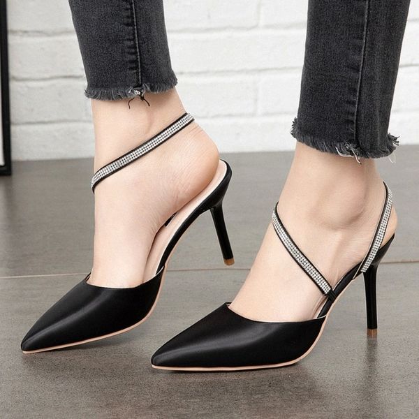 2020 new high-heeled sandals shallow office career ms. work high heel fashion tip slip-on women sandals zapatos de mujer #pz12, Black
2020 new high-heeled sandals shallow office career ms. work high heel fashion tip slip-on women sandals zapatos de mujer #pz12, Black
