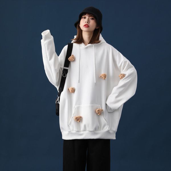 2021 new bear printed cute hoodies winter thicken warm hooded sweatshirts casual woman korean streetwear clothing nqaj, Black
2021 new bear printed cute hoodies winter thicken warm hooded sweatshirts casual woman korean streetwear clothing nqaj, Black