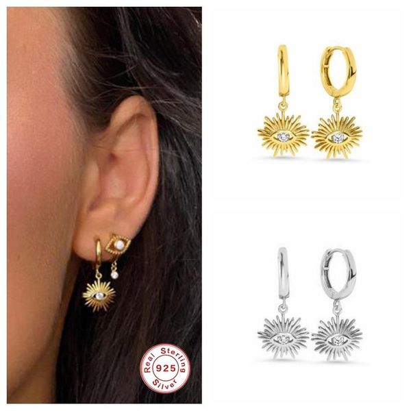 hoop & huggie genuine s925 sterling silver eye shape earring for woman girlfriend birthday gift pendientes colgantes earrings jewelry, Golden;silver
hoop & huggie genuine s925 sterling silver eye shape earring for woman girlfriend birthday gift pendientes colgantes earrings jewelry, Golden;silver