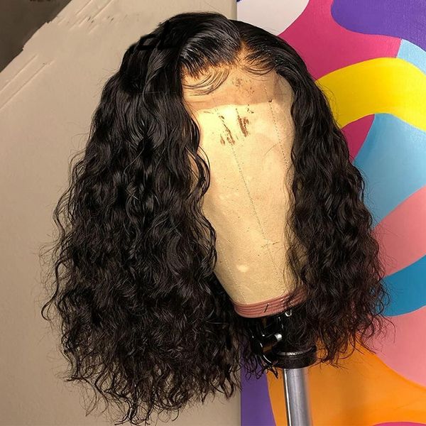 svt brazilian water wavet bob 4x4 closure wig human hair lace frontal wavy curly bob wigs for women pre plucked lace wig, Black;brown
svt brazilian water wavet bob 4x4 closure wig human hair lace frontal wavy curly bob wigs for women pre plucked lace wig, Black;brown