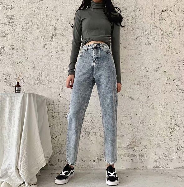 women's jeans autumn and winter street fashion high waist straight retro feet women, solid color was thin pencil nine women, Blue
women's jeans autumn and winter street fashion high waist straight retro feet women, solid color was thin pencil nine women, Blue