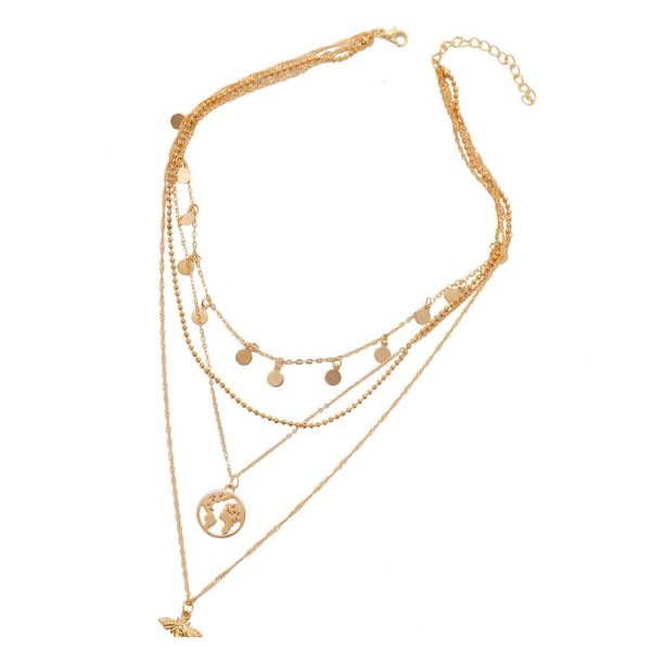 51818 new alloy clavicle chain creative round map bee pendant layers necklace 51818 new wmtvhw bdesybag, Silver
51818 new alloy clavicle chain creative round map bee pendant layers necklace 51818 new wmtvhw bdesybag, Silver