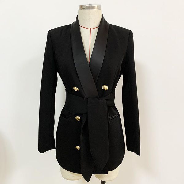 2021 new metal woman suit fashion office lady smart business double-breasted blazer male belt, White;black
2021 new metal woman suit fashion office lady smart business double-breasted blazer male belt, White;black