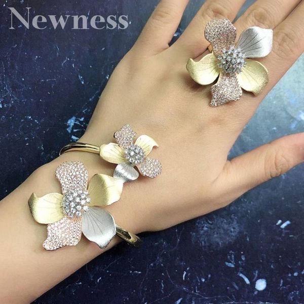 newness luxury flower blossom bangle ring set fashion jewelry sets for women wedding engagement wedding, Silver
newness luxury flower blossom bangle ring set fashion jewelry sets for women wedding engagement wedding, Silver