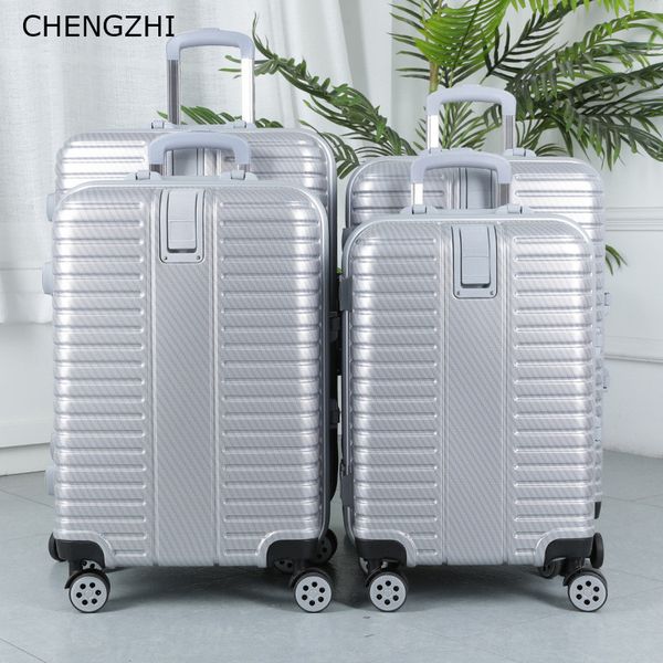 chengzhi 20"22"24" travel suitcase hardside aluminium frame rolling luggage spinner with wheel women men cabin trolley bag lj
chengzhi 20"22"24" travel suitcase hardside aluminium frame rolling luggage spinner with wheel women men cabin trolley bag lj