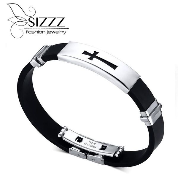 classic black cross 3161 stainless steel religious jesus bangles bracelets wholesales fashion jewelry for men bs 013 sqcbnh, Golden;silver
classic black cross 3161 stainless steel religious jesus bangles bracelets wholesales fashion jewelry for men bs 013 sqcbnh, Golden;silver