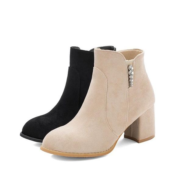 women's mid calf boots shoes round toe luxury designer zipper boots-women winter footwear ladies mid-calf low rubber, Black
women's mid calf boots shoes round toe luxury designer zipper boots-women winter footwear ladies mid-calf low rubber, Black
