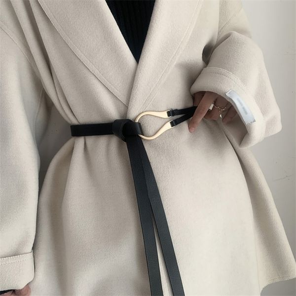 fashion leather women belt designer metal buckle waist strap all-match lady dress coat sweater decorative knotted waistband 220304, Black;brown
fashion leather women belt designer metal buckle waist strap all-match lady dress coat sweater decorative knotted waistband 220304, Black;brown