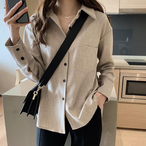 up cotton linen shirts womens 2020 spring long sleeve button loose oversize large plus size blouse with pockets streetwear, White
up cotton linen shirts womens 2020 spring long sleeve button loose oversize large plus size blouse with pockets streetwear, White